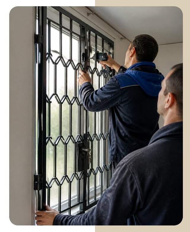 Установка распашных решеток в Гулькевичах цена от 6743 р. | ДвериЛегко-Гль